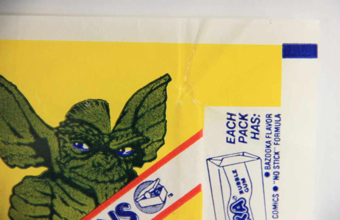 Gremlins 1984 Trading Card Wax Wrapper V-1 Soft Bazooka Add Variant - Topps L021543
