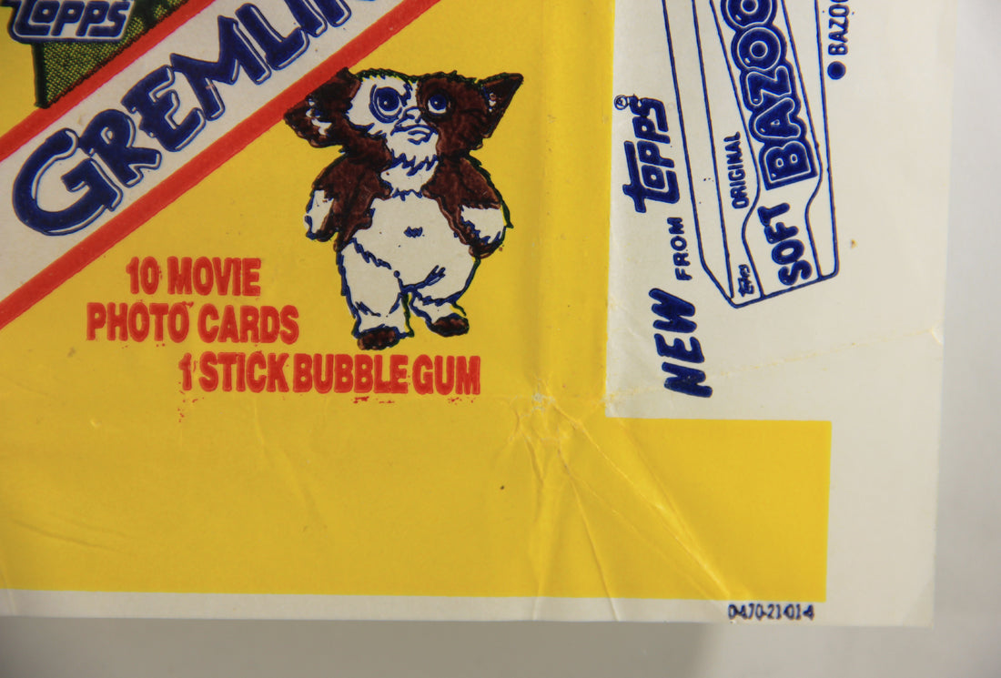 Gremlins 1984 Trading Card Wax Wrapper V-1 Soft Bazooka Add Variant - Topps L021543