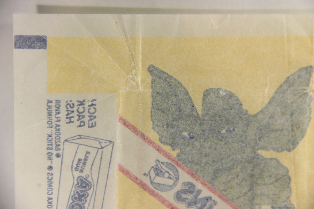Gremlins 1984 Trading Card Wax Wrapper V-1 Soft Bazooka Add Variant - Topps L021543