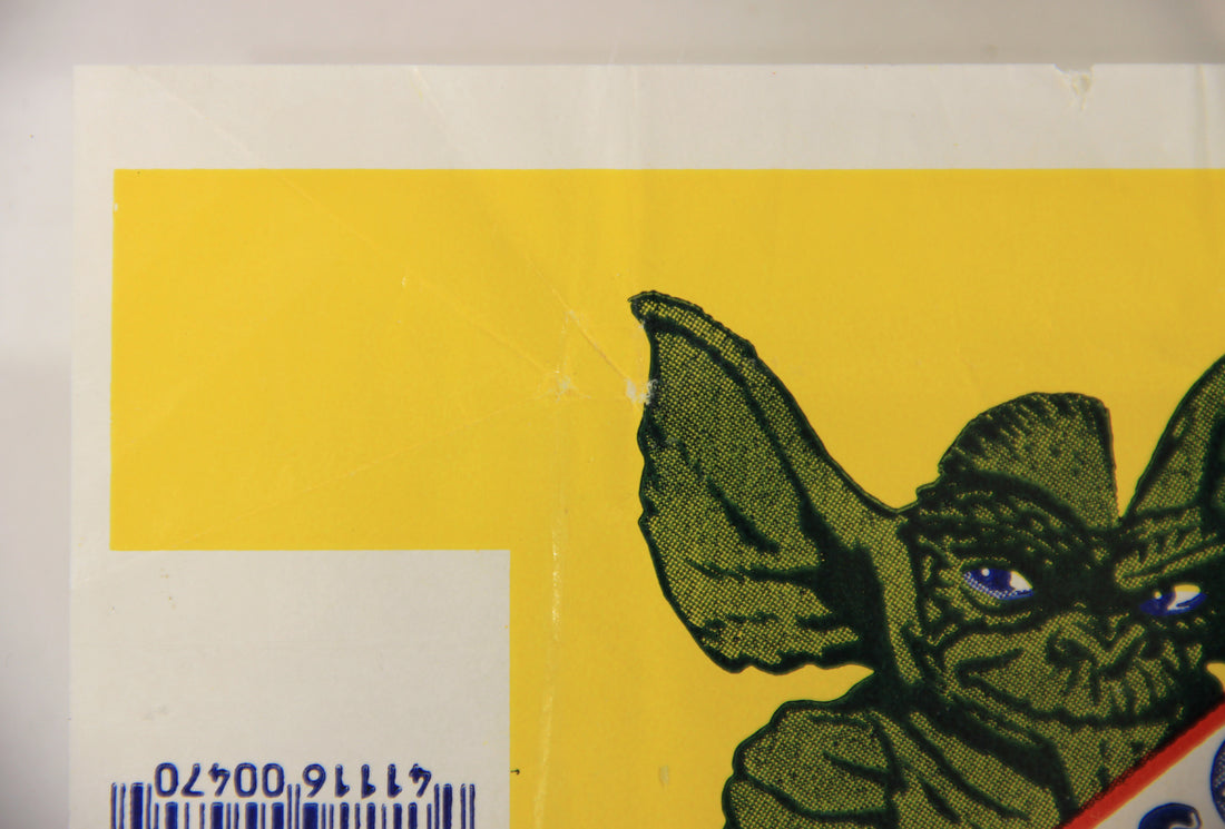 Gremlins 1984 Trading Card Wax Wrapper V-2 Bazooka Add Variant ENG Topps L021544