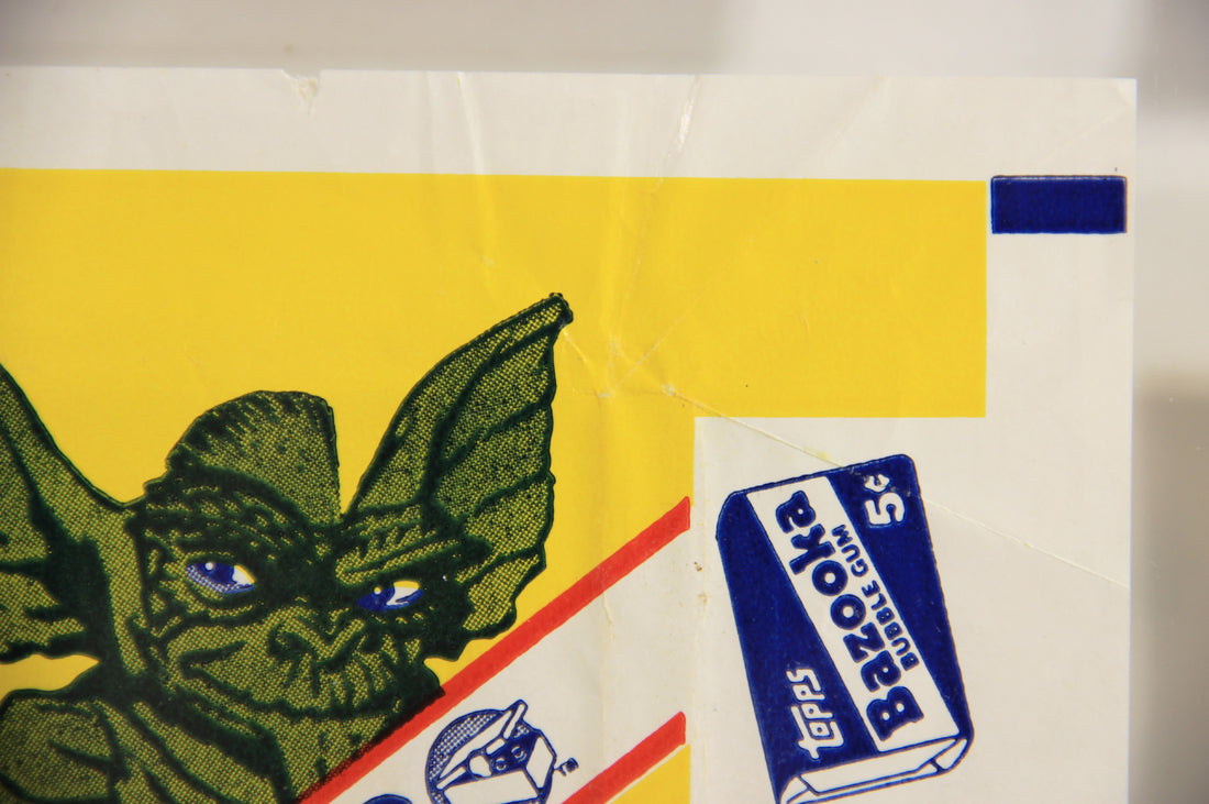 Gremlins 1984 Trading Card Wax Wrapper V-2 Bazooka Add Variant ENG Topps L021544