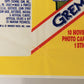 Gremlins 1984 Trading Card Wax Wrapper V-2 Bazooka Add Variant ENG Topps L021544