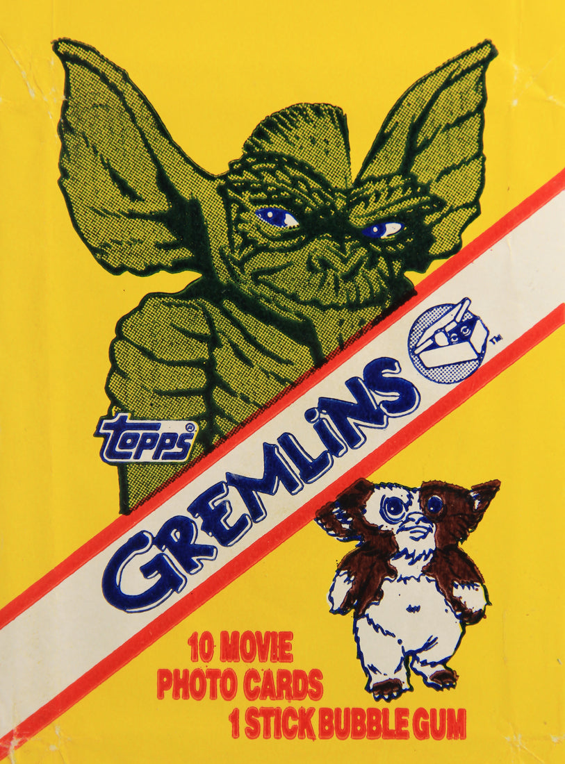 Gremlins 1984 Trading Card Wax Wrapper V-3 Ring Pop Add Variant ENG Topps L021545