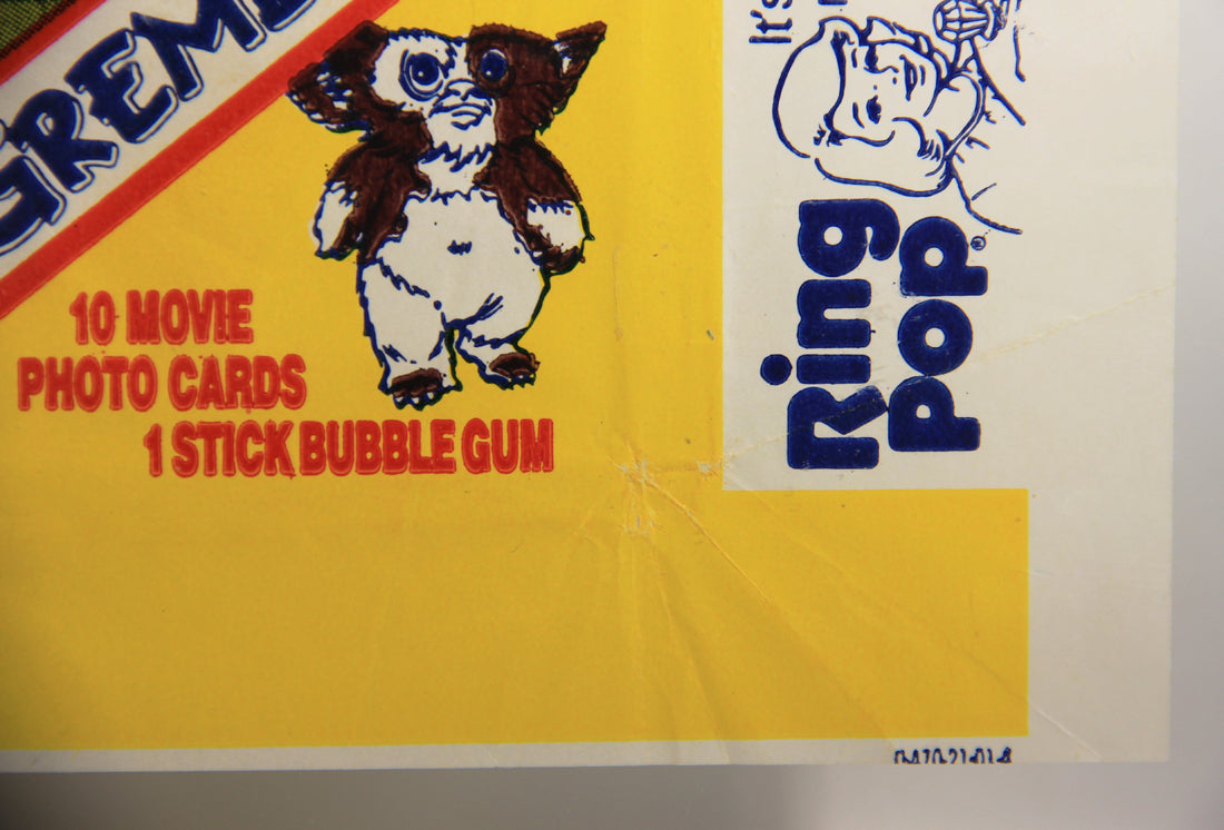 Gremlins 1984 Trading Card Wax Wrapper V-3 Ring Pop Add Variant ENG Topps L021545
