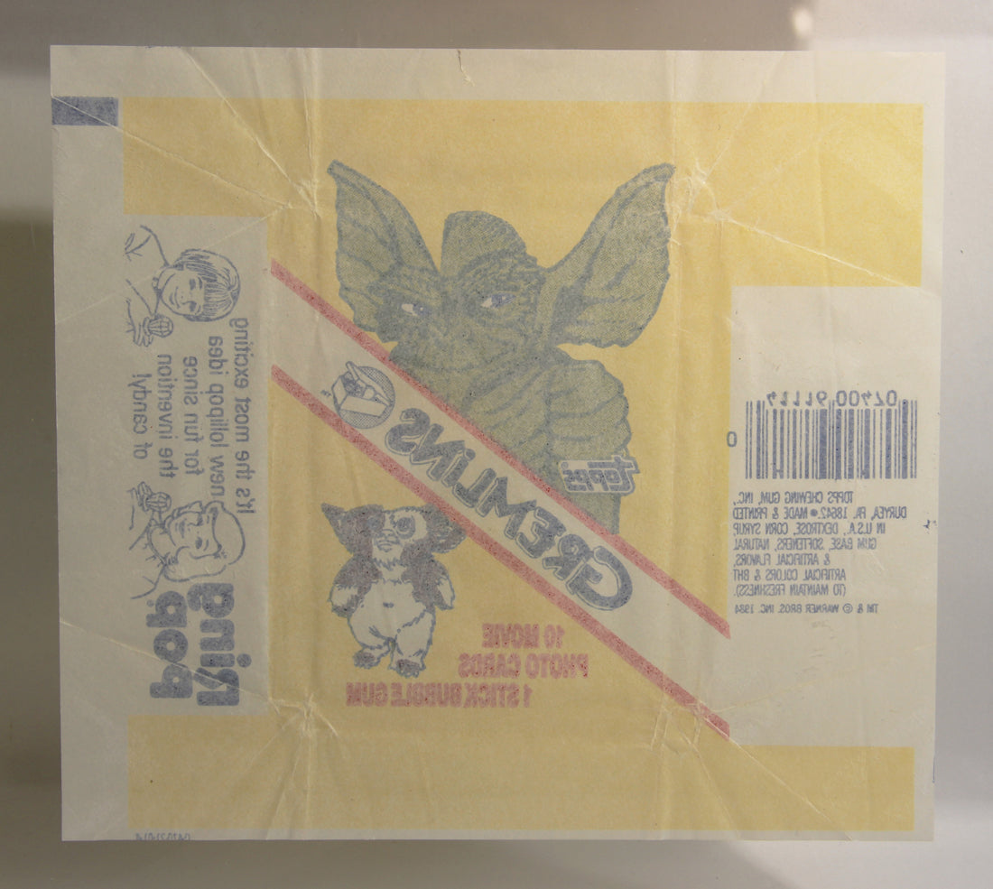 Gremlins 1984 Trading Card Wax Wrapper V-3 Ring Pop Add Variant ENG Topps L021545