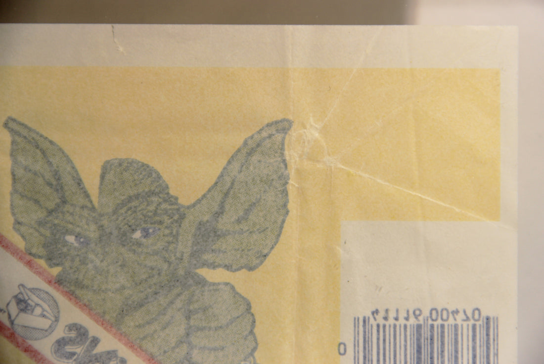 Gremlins 1984 Trading Card Wax Wrapper V-3 Ring Pop Add Variant ENG Topps L021545