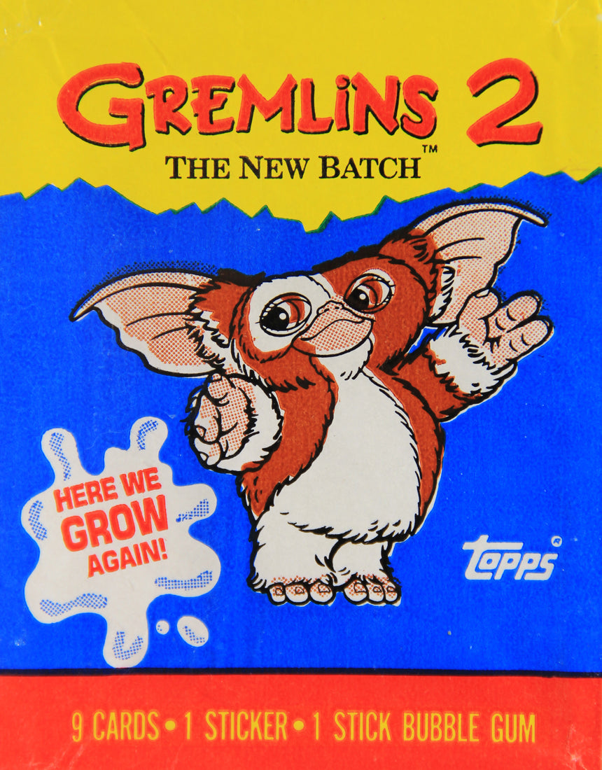 Gremlins 2 The New Batch 1990 Trading Card Wax Wrapper - Gizmo - ENG Topps L021546