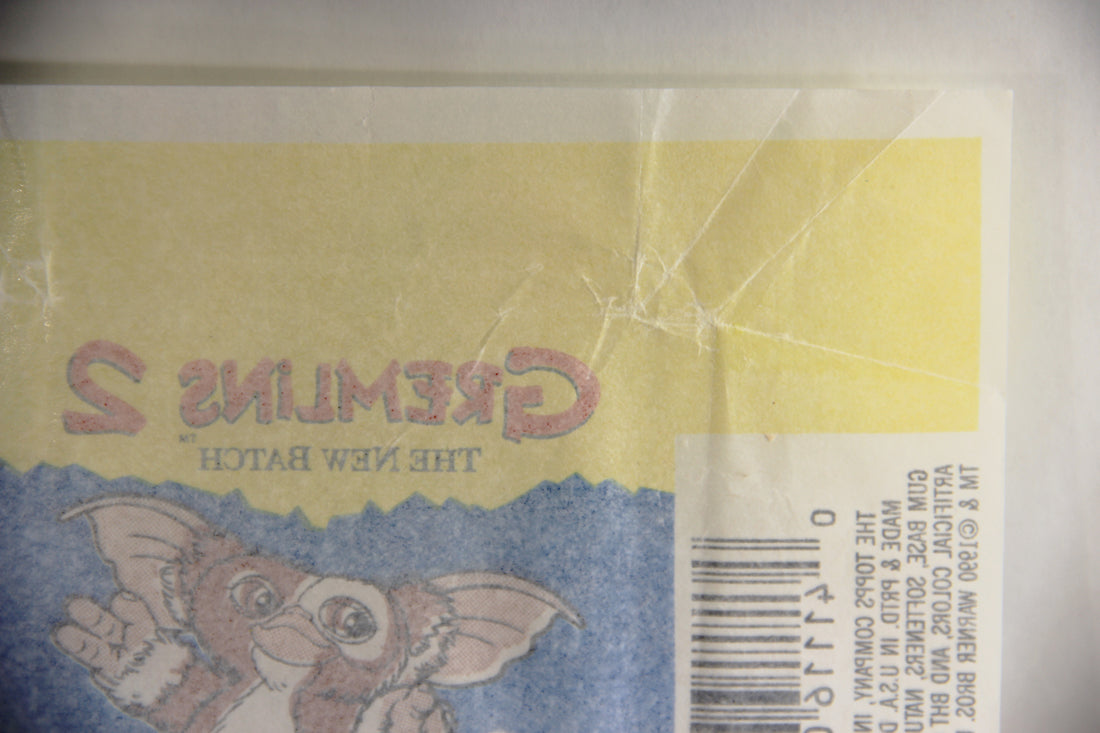 Gremlins 2 The New Batch 1990 Trading Card Wax Wrapper - Gizmo - ENG Topps L021546