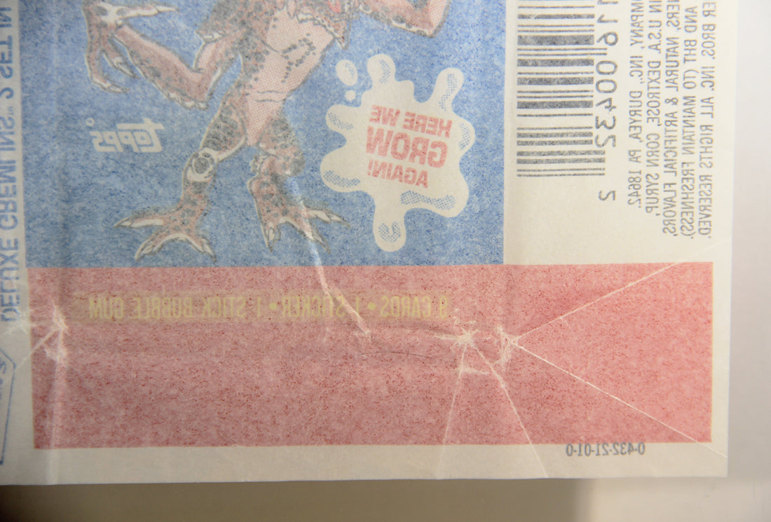 Gremlins 2 The New Batch 1990 Trading Card Wax Wrapper - Stripe - ENG Topps L021547