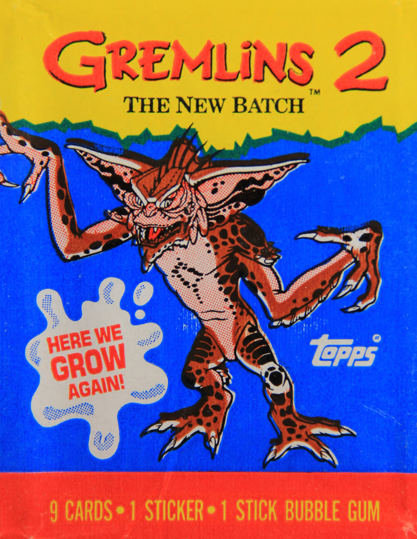 Gremlins 2 The New Batch 1990 Trading Card Wax Wrapper - Stripe - ENG Topps L021547