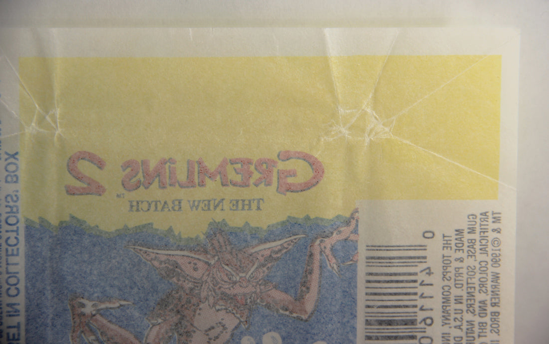 Gremlins 2 The New Batch 1990 Trading Card Wax Wrapper - Stripe - ENG Topps L021547
