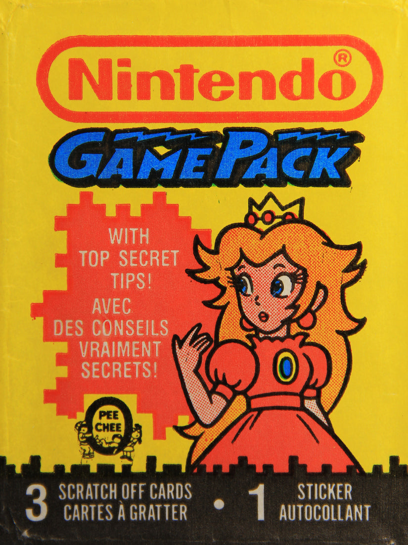 Nintendo Super Mario Bros 1989 Trading Card Wax Wrapper Princess Peach OPC L021550