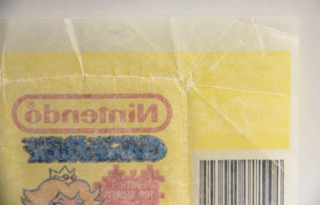 Nintendo Super Mario Bros 1989 Trading Card Wax Wrapper Princess Peach OPC L021550