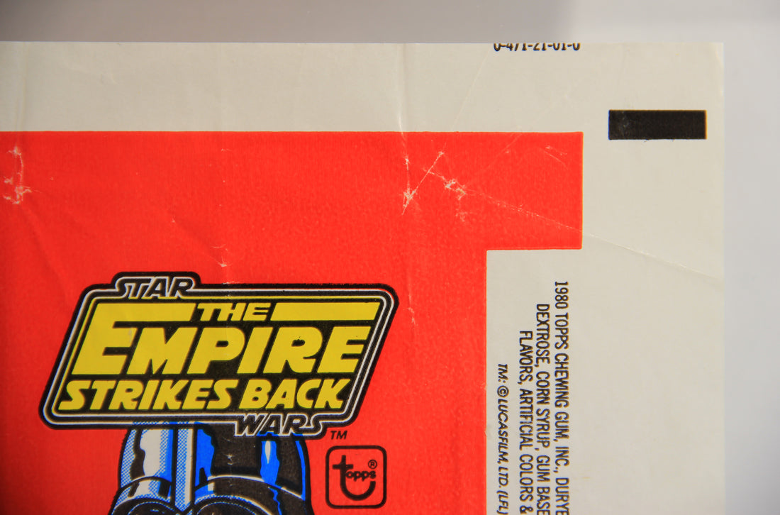 Star Wars Empire Strikes Back Trading Card Wax Wrapper 1st Series Red V-1 Topps L021551