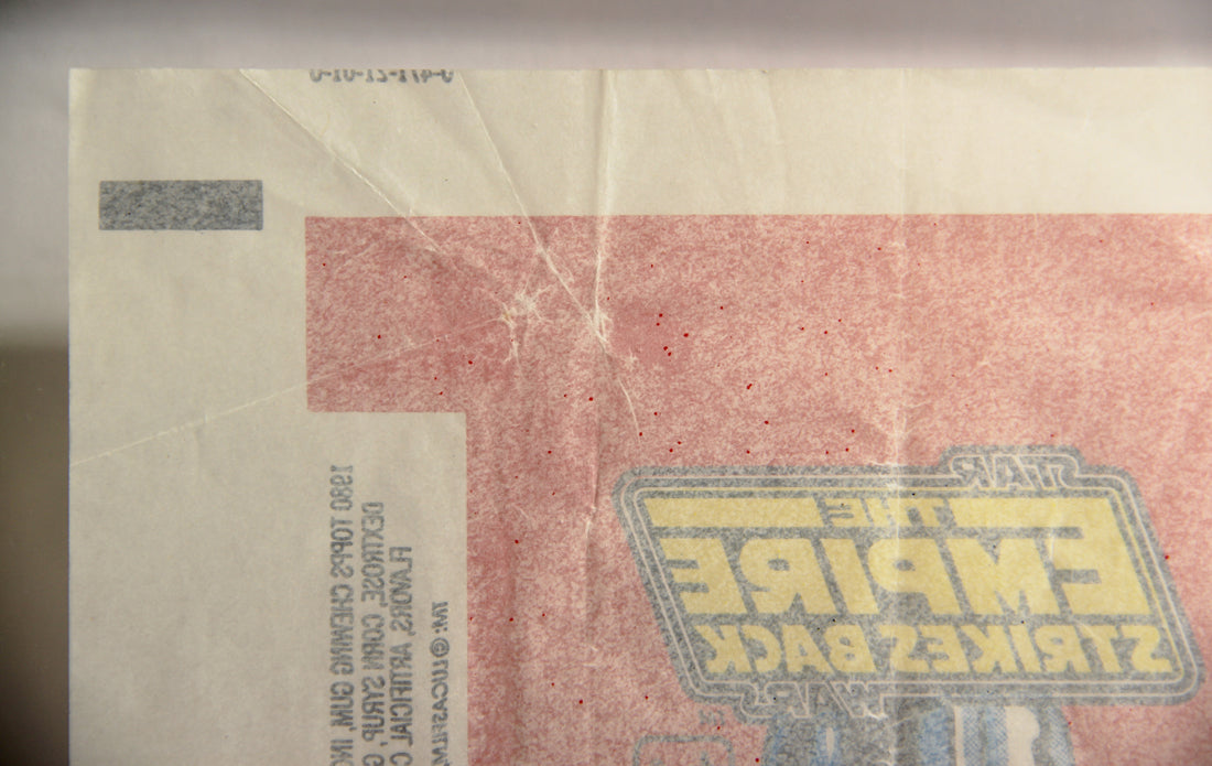 Star Wars Empire Strikes Back Trading Card Wax Wrapper 1st Series Red V-1 Topps L021551