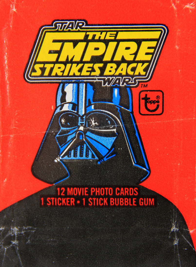 Star Wars Empire Strikes Back Trading Card Wax Wrapper 1st Series Red V-2 Topps L021552
