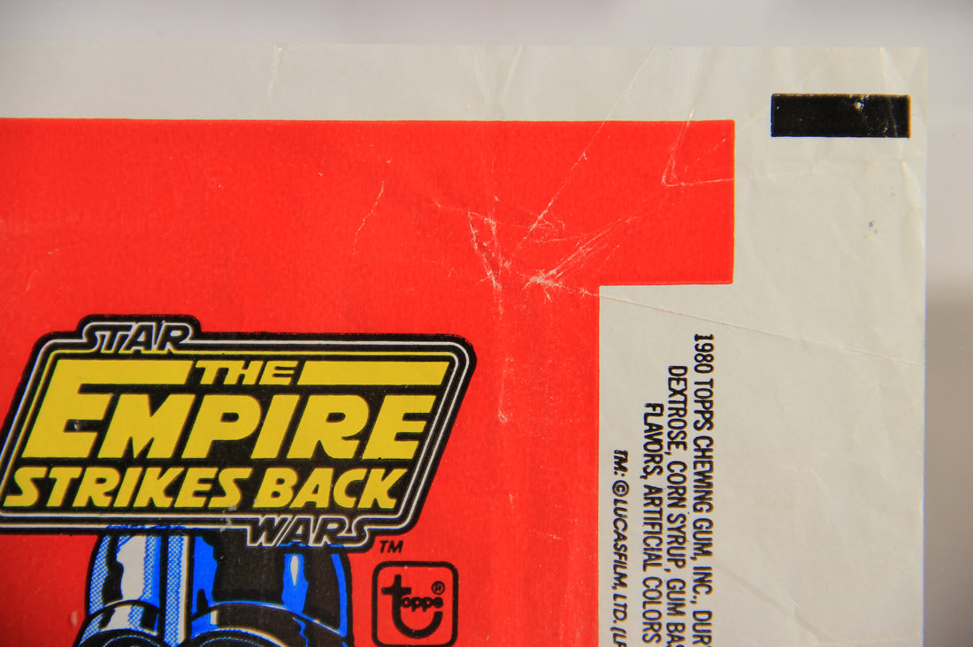 Star Wars Empire Strikes Back Trading Card Wax Wrapper 1st Series Red V-2 Topps L021552