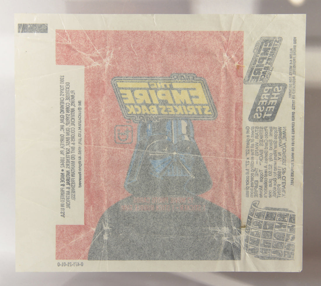 Star Wars Empire Strikes Back Trading Card Wax Wrapper 1st Series Red V-2 Topps L021552