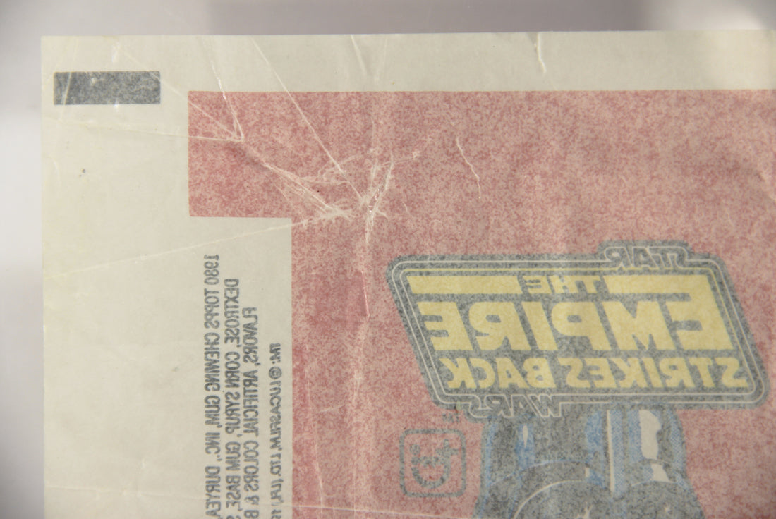 Star Wars Empire Strikes Back Trading Card Wax Wrapper 1st Series Red V-2 Topps L021552