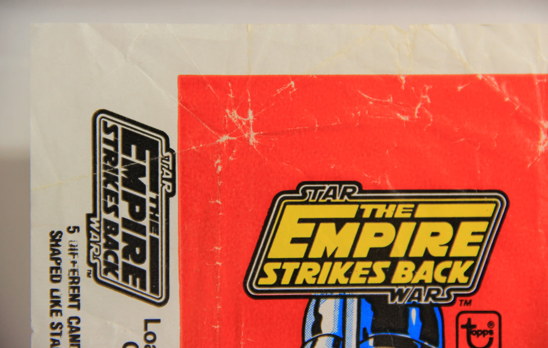 Star Wars Empire Strikes Back Trading Card Wax Wrapper 1st Series Red V-3 Topps L021553