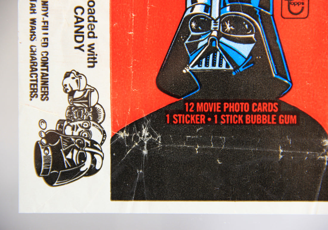 Star Wars Empire Strikes Back Trading Card Wax Wrapper 1st Series Red V-3 Topps L021553