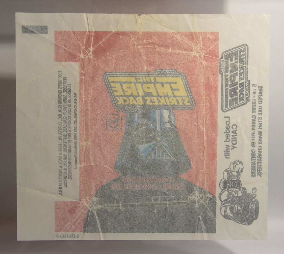 Star Wars Empire Strikes Back Trading Card Wax Wrapper 1st Series Red V-3 Topps L021553