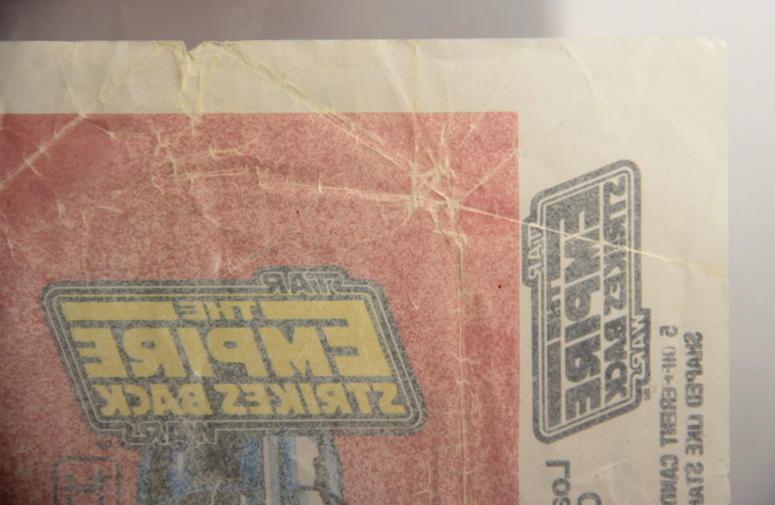Star Wars Empire Strikes Back Trading Card Wax Wrapper 1st Series Red V-3 Topps L021553