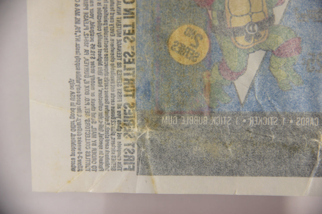 Teenage Mutant Ninja Turtles 2nd Series Trading Card 1989 Wax Wrapper Topps L021554