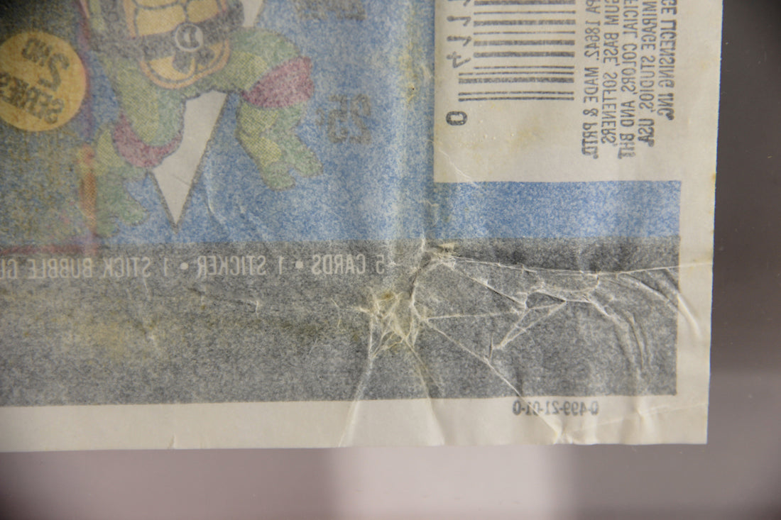 Teenage Mutant Ninja Turtles 2nd Series Trading Card 1989 Wax Wrapper Topps L021554