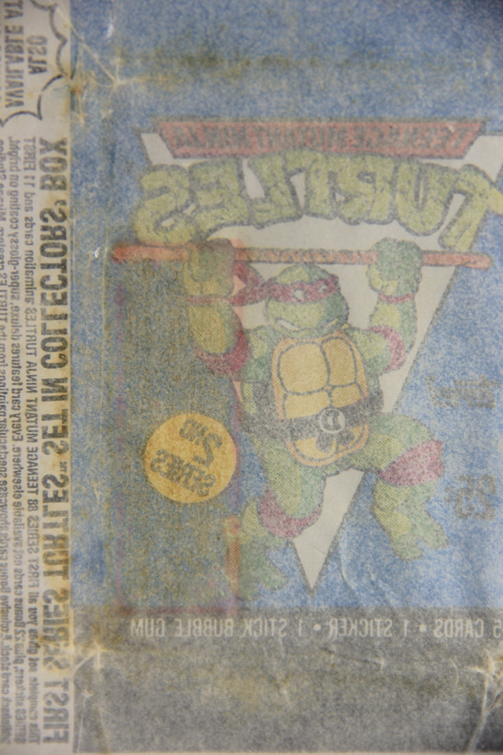 Teenage Mutant Ninja Turtles 2nd Series Trading Card 1989 Wax Wrapper Topps L021554