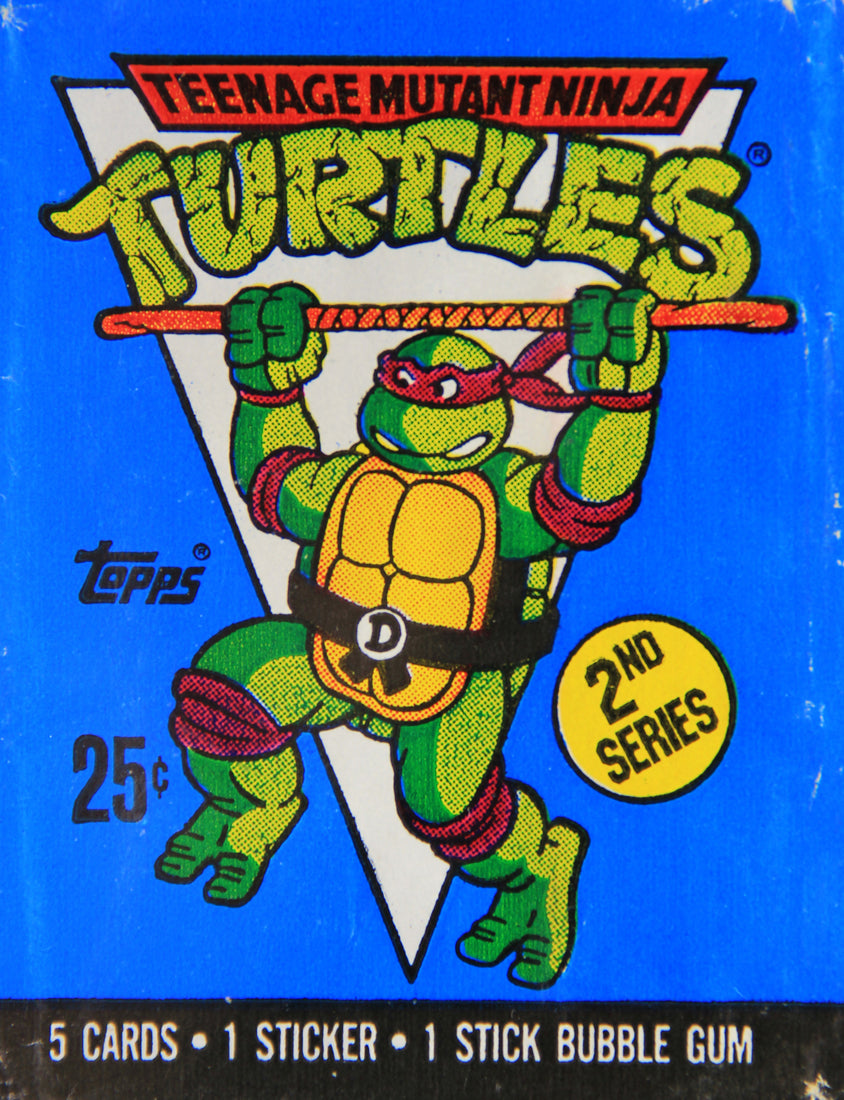Teenage Mutant Ninja Turtles 2nd Series Trading Card 1989 Wax Wrapper Topps L021554