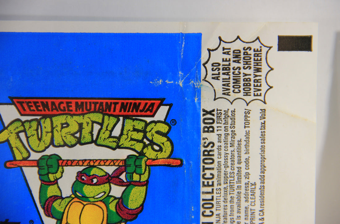 Teenage Mutant Ninja Turtles 2nd Series Trading Card 1989 Wax Wrapper Topps L021554