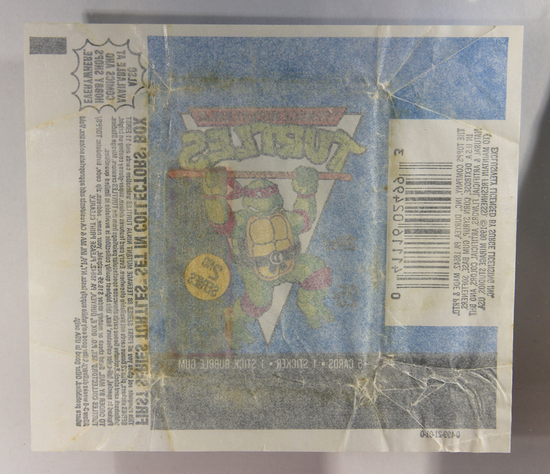 Teenage Mutant Ninja Turtles 2nd Series Trading Card 1989 Wax Wrapper Topps L021554
