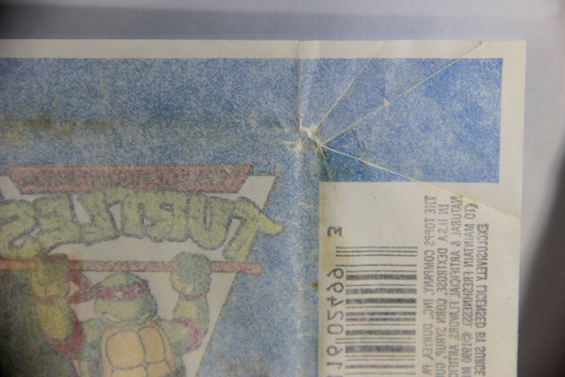 Teenage Mutant Ninja Turtles 2nd Series Trading Card 1989 Wax Wrapper Topps L021554