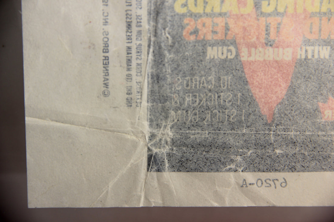 V Series 1984 TV Trading Card Wax Wrapper ENG Fleer L021555
