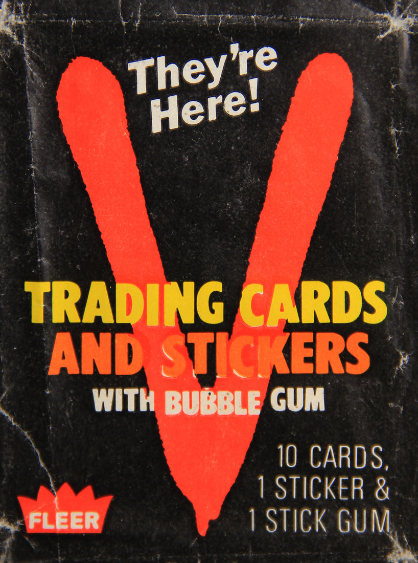 V Series 1984 TV Trading Card Wax Wrapper ENG Fleer L021555