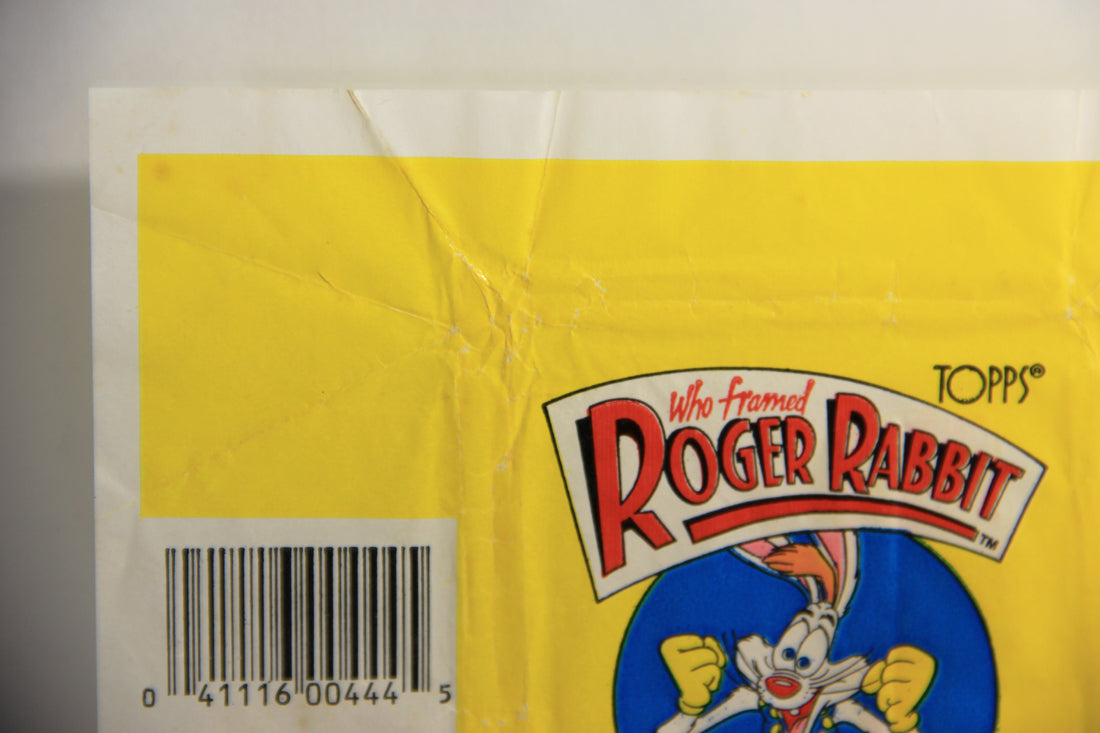 Who Framed Roger Rabbit 1988 Trading Card Wax Wrapper ENG Topps L021556