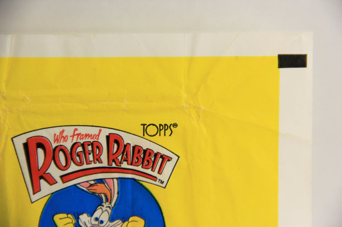 Who Framed Roger Rabbit 1988 Trading Card Wax Wrapper ENG Topps L021556