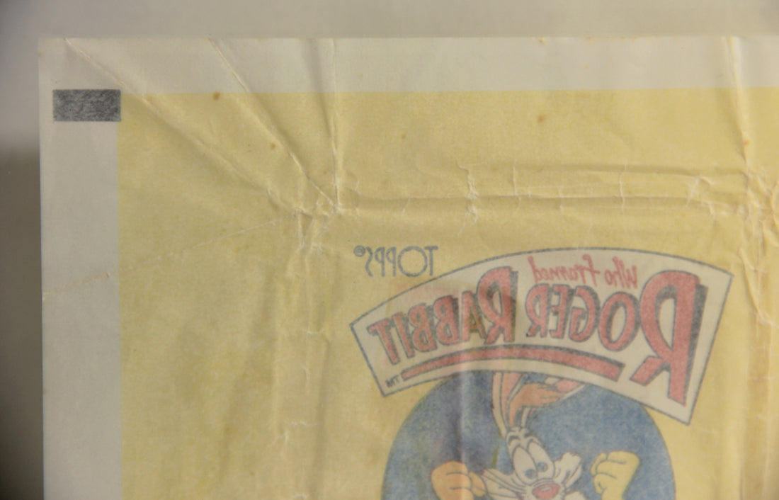 Who Framed Roger Rabbit 1988 Trading Card Wax Wrapper ENG Topps L021556