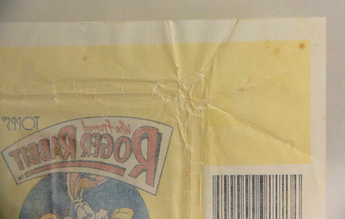 Who Framed Roger Rabbit 1988 Trading Card Wax Wrapper ENG Topps L021556