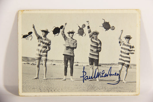 The Beatles 1964 B&W Series 1 Trading Card #31 On The Beach O-Pee-Chee L021558