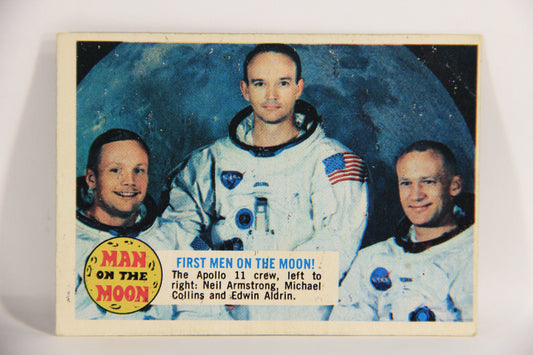 Man On The Moon 1969 Trading Card #1A First Men On The Moon ENG O-Pee-Chee L021563