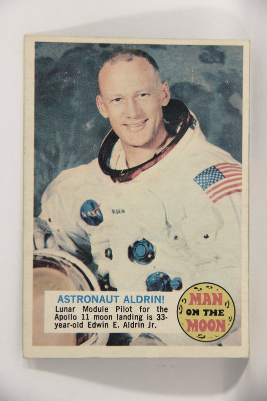 Man On The Moon 1969 Trading Card #4A Astronaut Aldrin ENG O-Pee-Chee L021566