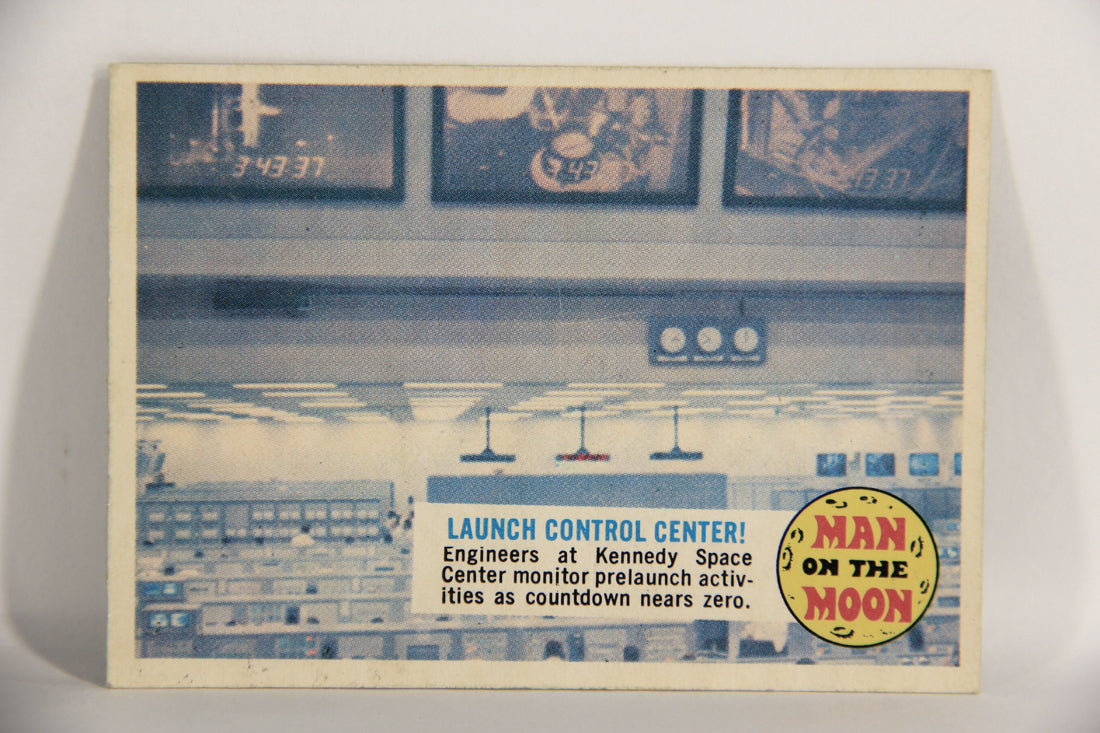 Man On The Moon 1969 Trading Card #5A Launch Control Center ENG O-Pee-Chee L021567