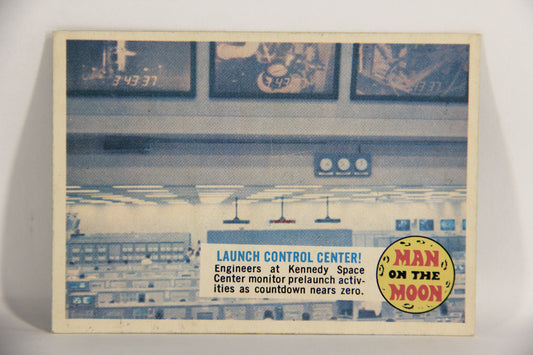 Man On The Moon 1969 Trading Card #5A Launch Control Center ENG O-Pee-Chee L021567