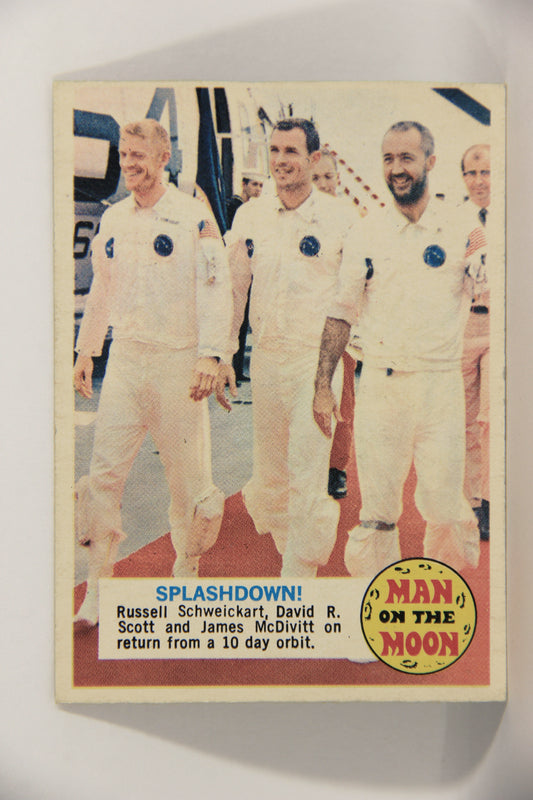 Man On The Moon 1969 Trading Card #10A Splashdown ENG O-Pee-Chee L021572