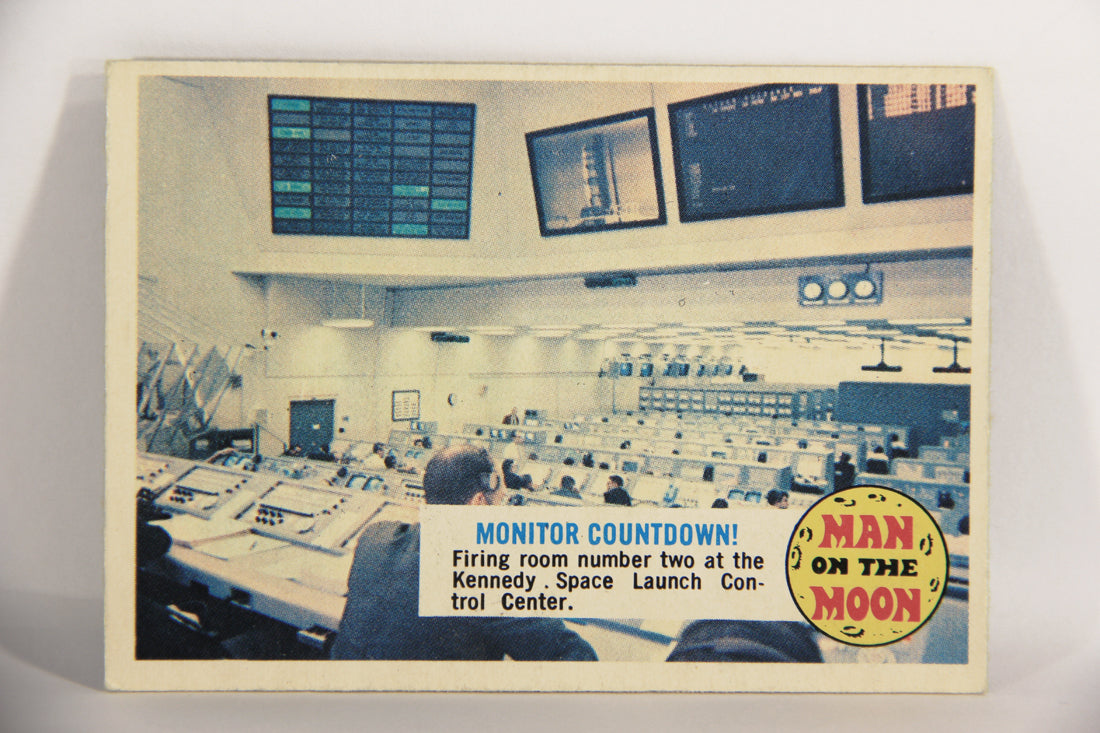 Man On The Moon 1969 Trading Card #16A Monitor Countdown ENG O-Pee-Chee L021576
