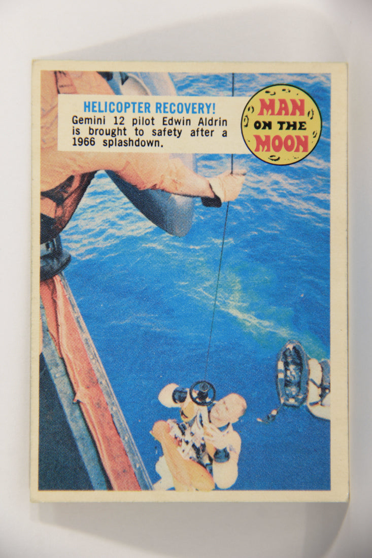 Man On The Moon 1969 Trading Card #22A Helicopter Recovery ENG O-Pee-Chee L021582