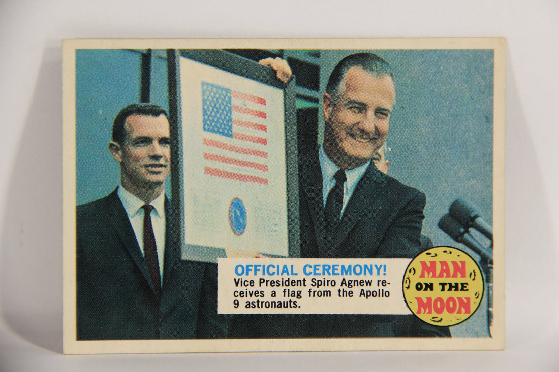 Man On The Moon 1969 Trading Card #25A Official Ceremony ENG O-Pee-Chee L021585