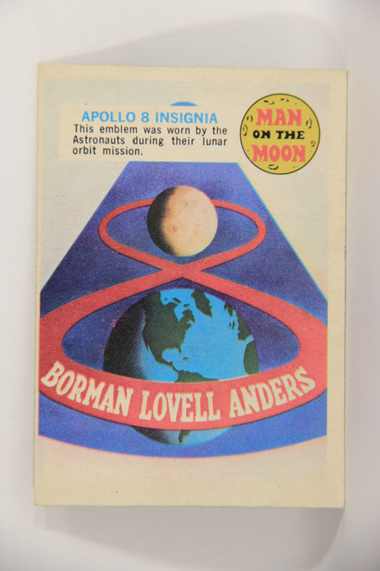 Man On The Moon 1969 Trading Card #47B Apollo 8 Insignia ENG O-Pee-Chee L021607